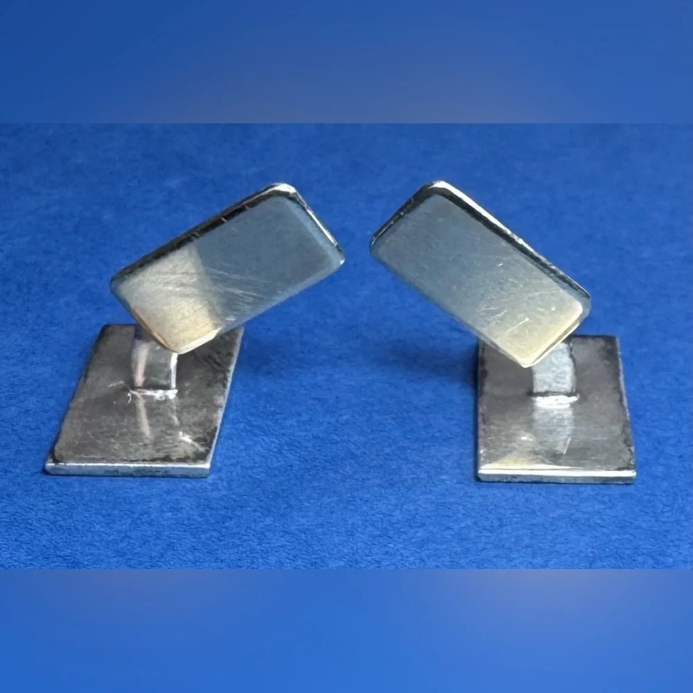 G.I.F.A. Gilded 830S Silver Cufflinks Produced By Guldsmedenes Indkøbsforening